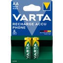 RECHARGE ACCU Phone Mignon AA 1600 mAh - 2 St - 1 st.