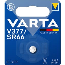 VARTA SILVER Knopfbatterie V377/SR66 - 1 Stück - 1 Stk