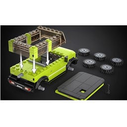 CaDA Suzuki Jimny 1:24 grün Bricks - 1 Stk