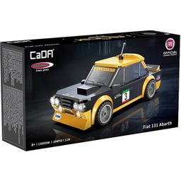 CaDA Fiat Abarth 131 1:24 schwarz Bricks - 1 Stk