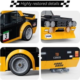 CaDA Fiat Abarth 131 1:24 schwarz Bricks - 1 Stk