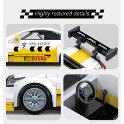 CaDA Opel Astra V8 Coupe 1:24 weiß Bricks - 1 Stk