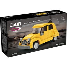 CaDA Citroën 2CV 1:24 gelb Bricks - 1 Stk