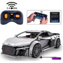 CaDA Audi R8 Coupé 1:14 grau 2,4GHz Bricks - 1 Stk