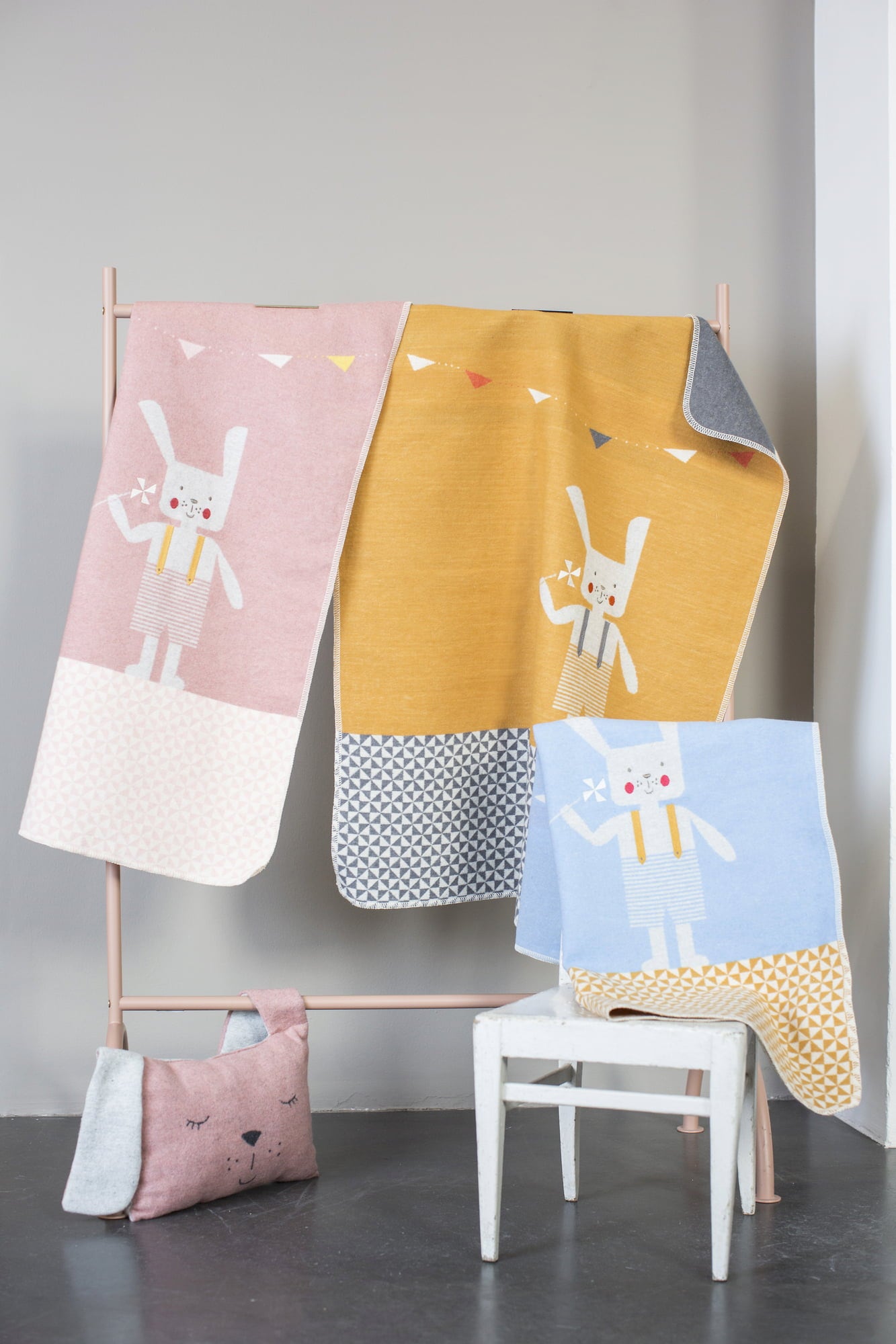 David Fussenegger Babydecke JUWEL mit Stick - Hase