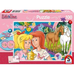 Bibi & Tina - Puzzle 100 Pezzi + Bracciale Slap