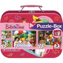 Bibi e Tina: Puzzle-Box in Astuccio di Metallo, 4 Puzzle - 1 pz.
