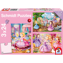 Schmidt Spiele Märchenhafte Prinzessinnen, 3 x 24 bitar - 1 st.