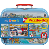 Puzzle-Box im Metallkoffer, 2 x 26 bitar , 2 x 48 bitar