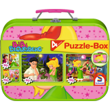 Puzzle Box in metal case - Bibi Blocksberg, 2x60, 2x100 pieces