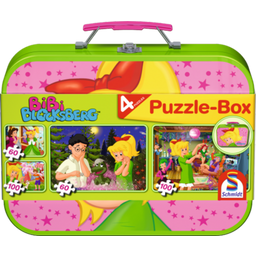 Puzzle Box in metal case - Bibi Blocksberg, 2x60, 2x100 pieces - 1 item