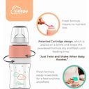 Sleepy Bottle Portioneringskopa för Barnmat - Peachy Pink