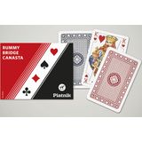 Card Deck for Rummy Bridge Canasta - Standard Image, 2 x 55 Cards 