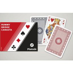 Card Deck for Rummy Bridge Canasta - Standard Image, 2 x 55 Cards  - 1 item
