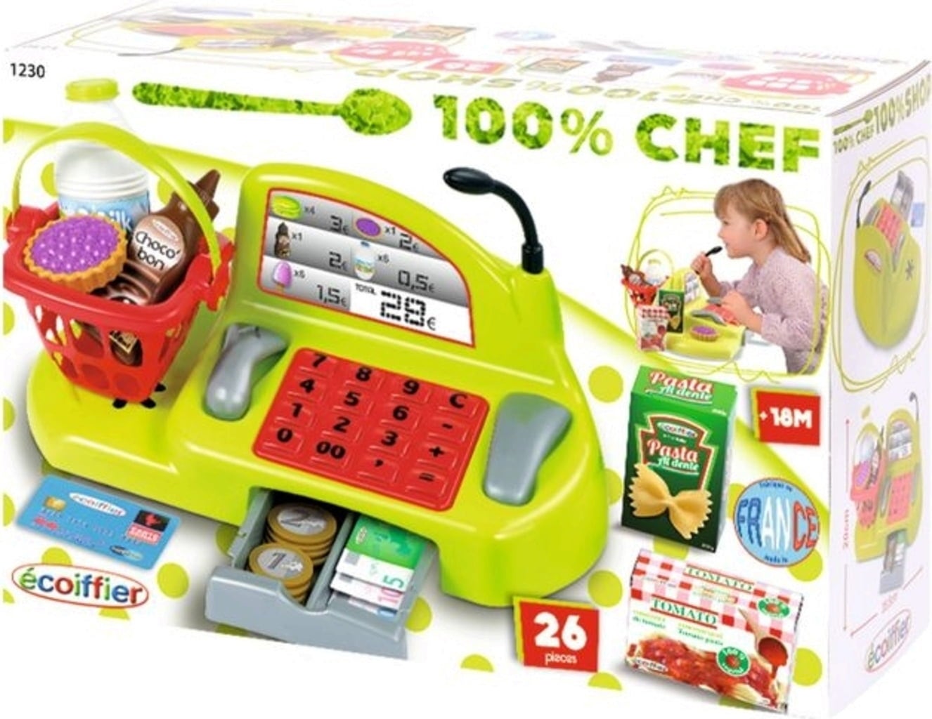 Registratore di Cassa del Supermercato con Accessori - 1 pz.