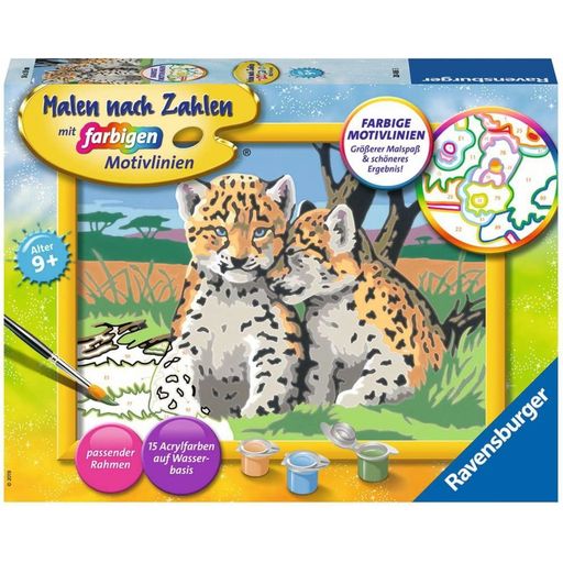 Ravensburger Painting by Numbers - Little Leopards - 1 item