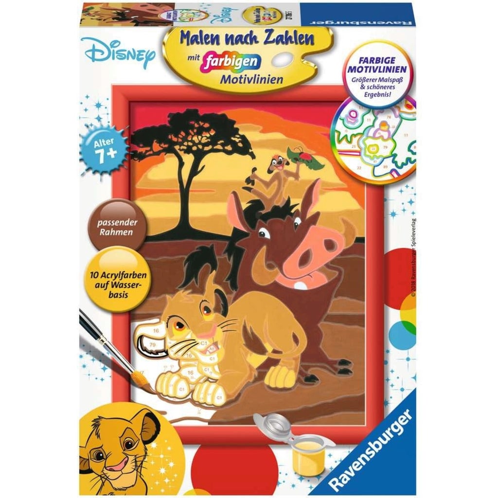 Ravensburger Paint By Numbers The Lion King Playpolis