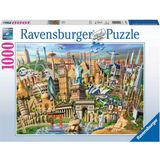 Ravensburger Puzzle - Znamenitosti sveta, 1000 delov
