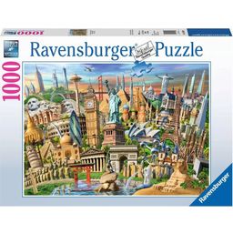 Ravensburger Puzzle - Znamenitosti sveta, 1000 delov
