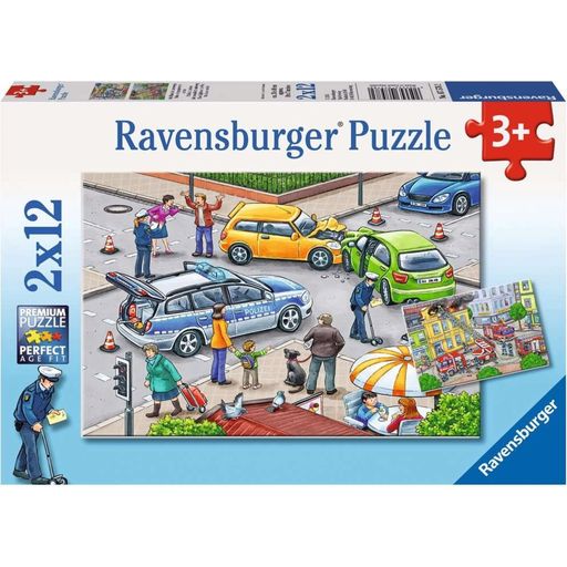 Ravensburger Puzzle - Mit Blaulicht unterwegs - 1 Stk