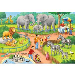 Ravensburger Puzzle - Una giornata allo Zoo, 2x24 pz. - 1 pz.