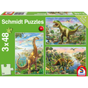Schmidt Spiele Avventure con i Dinosauri, 48 Pezzi - 1 pz.