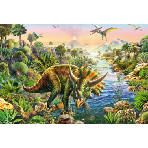 Schmidt Spiele Abenteuer mit den Dinosauriern, 48 Teile - 1 Stk