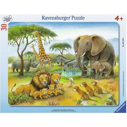 Ravensburger Puzzle - La Fauna dell'Africa, 30 Pezzi - 1 pz.