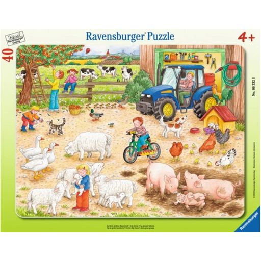Frame Puzzle - On the Big Farm, 40 Pieces - 1 item