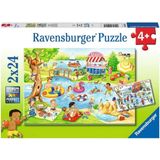 Ravensburger Puzzle - Fun At The Lake, 2x 24 Pieces