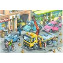Puzzle - Müllabfuhr und Abschleppwagen, 2 x 24 Teile - 1 Stk