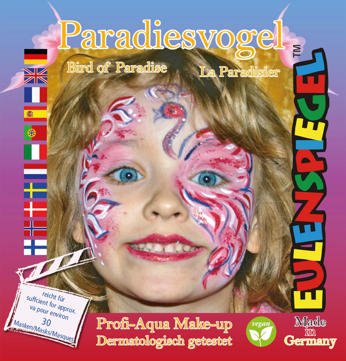 Eulenspiegel Schminkset Paradiesvogel - 1 Stk