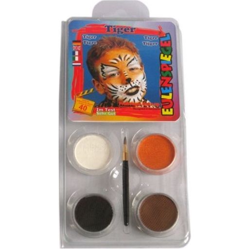 Eulenspiegel Tiger Make-Up Set - 1 item
