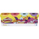 Play-Doh 4-delni komplet plastelina SWEET (oranžna, roza, svetlo modra in vijolična) - 1 k.