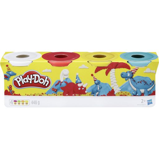 Play-Doh Pack 4 Vasetti - Colori Primari - 1 pz.