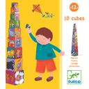 Djeco 10 Cubi Torre Impilabile - 1 pz.