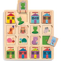 Djeco Wooden Puzzle - Cabanimo - Hide and Seek