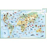Puzzle - Planet with Animals - 100 Pieces