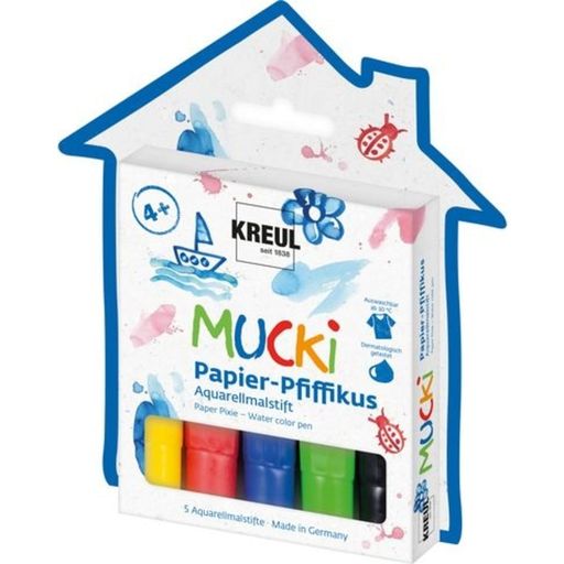Mucki Paper Pixie Watercolour Pens Set Of 5 - 1 item