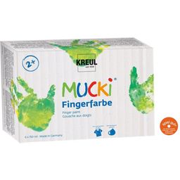KREUL Mucki Fingerfärg set med 6 st - 1 st.