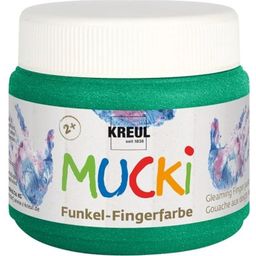 KREUL Mucki Sparkle Fingerfärg - Smaragdgrön