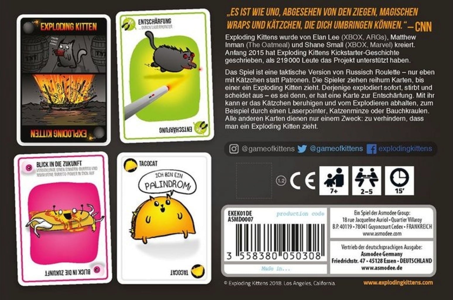 Asmodee Exploding Kittens - 1 Stk