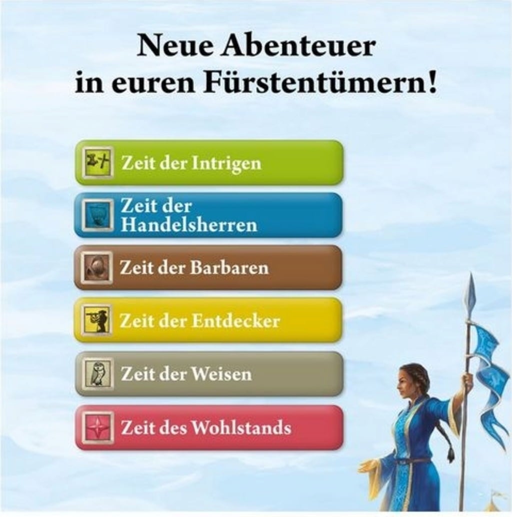 CATAN - Erweiterung für das Duell - Finstere & Goldene Zeiten - 1 Stk
