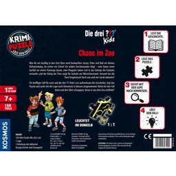 Krimi Puzzle: Die drei ??? Kids - Chaos im Zoo (Tyska) - 1 st.