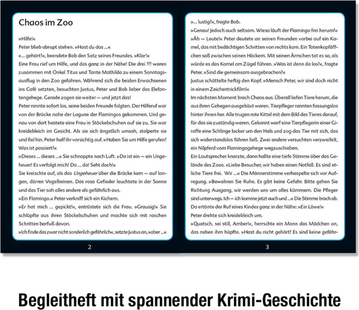 Krimi Puzzle: Die drei ??? Kids - Chaos im Zoo (Tyska) - 1 st.