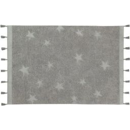 Lorena Canals Cotton Rug - Hippy Stars - Grey stars