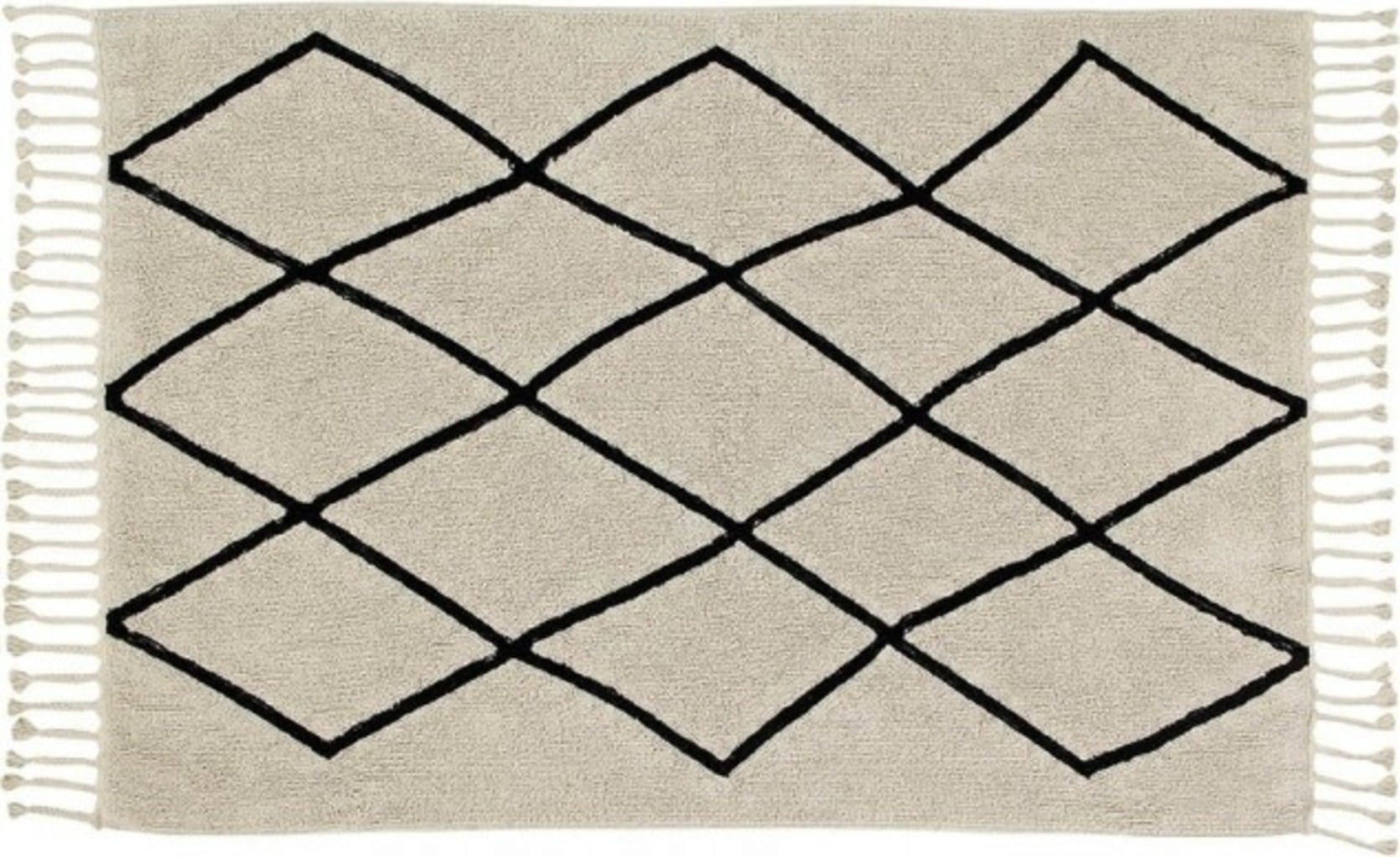 Lorena Canals Baumwoll-Teppich Bereber Beige - 200 x 140 cm