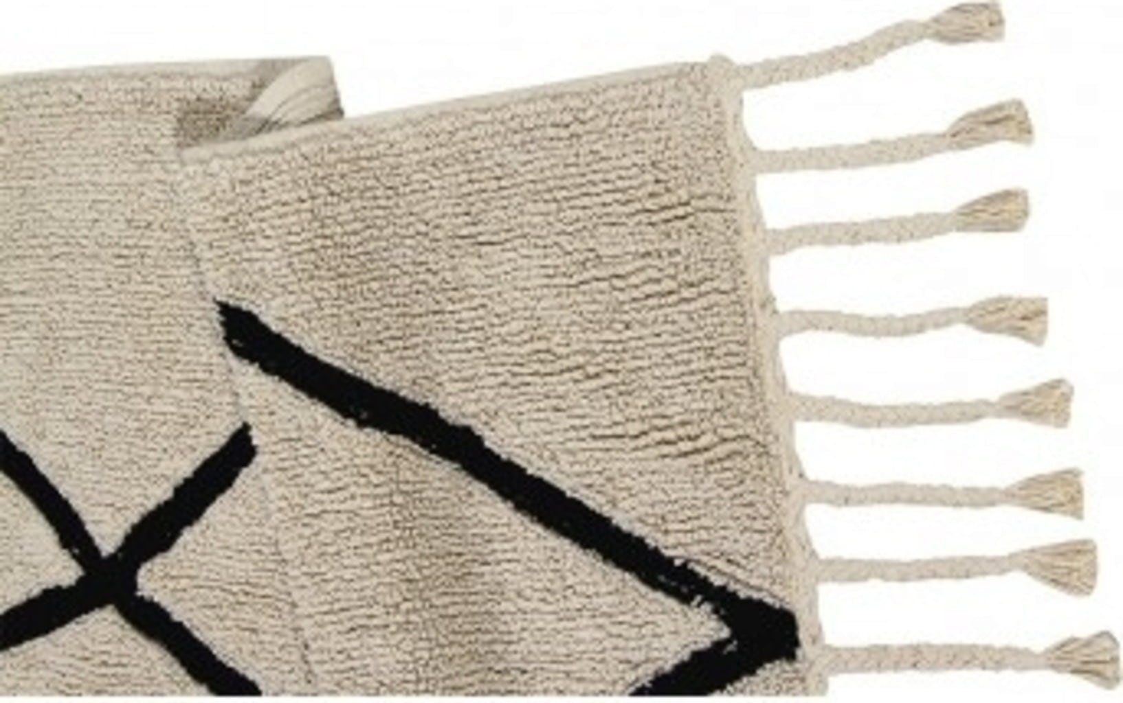 Lorena Canals Baumwoll-Teppich Bereber Beige - 200 x 140 cm