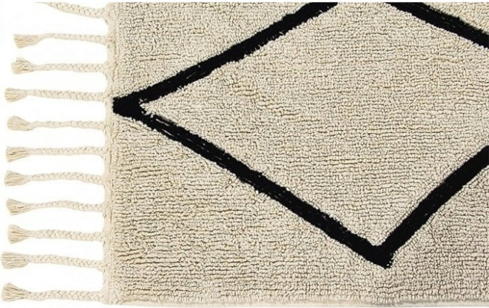 Lorena Canals Baumwoll-Teppich Bereber Beige - 200 x 140 cm