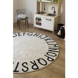 Lorena Canals Round Cotton Rug - ABC - Natural